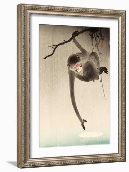 Monkey and Moon-Koson Ohara-Framed Giclee Print