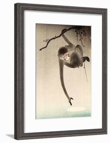 Monkey and Moon-Koson Ohara-Framed Giclee Print