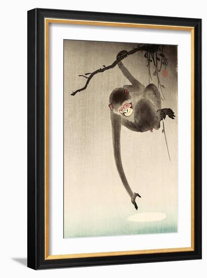 Monkey and Moon-Koson Ohara-Framed Giclee Print