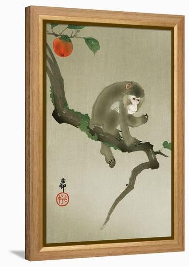 Monkey and Persimmon-Koson Ohara-Framed Premier Image Canvas