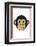 Monkey - Animaru Cartoon Animal Print-Animaru-Framed Giclee Print