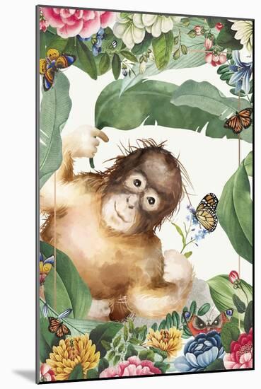 Monkey Around-The Font Diva-Mounted Giclee Print