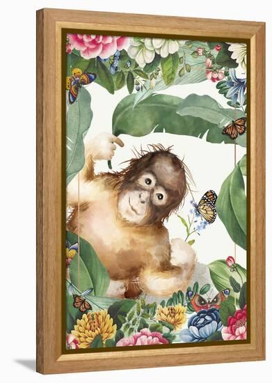 Monkey Around-The Font Diva-Framed Premier Image Canvas