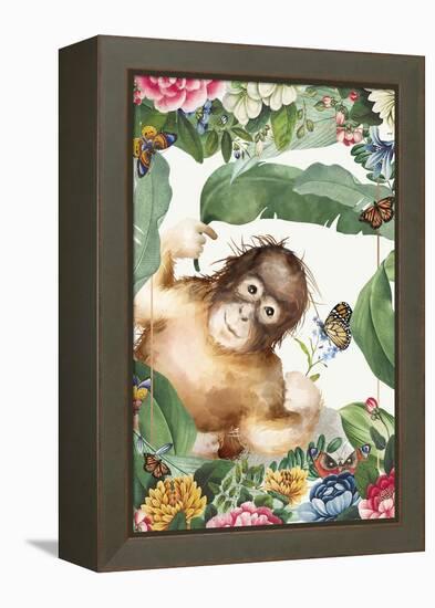 Monkey Around-The Font Diva-Framed Premier Image Canvas