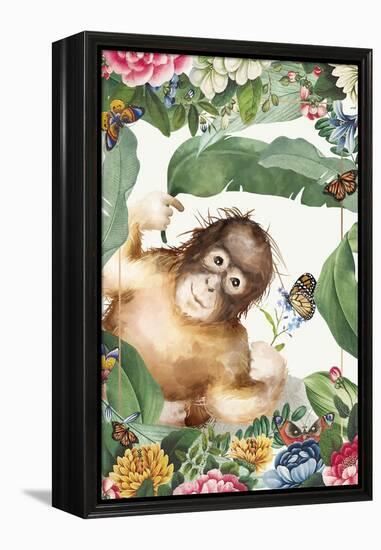 Monkey Around-The Font Diva-Framed Premier Image Canvas