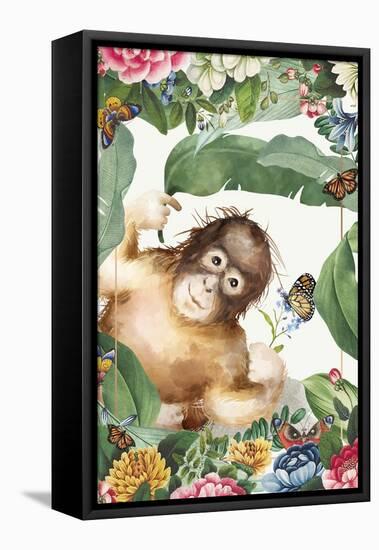 Monkey Around-The Font Diva-Framed Premier Image Canvas