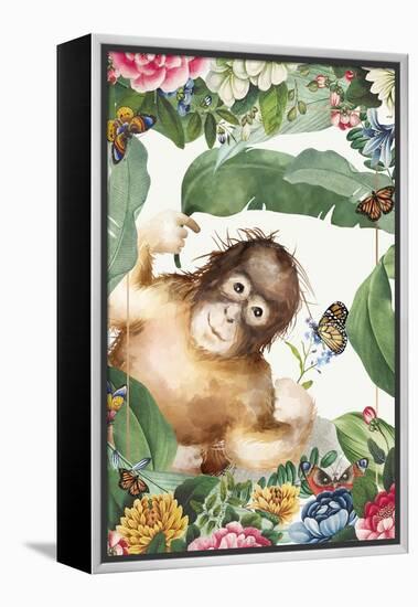 Monkey Around-The Font Diva-Framed Premier Image Canvas