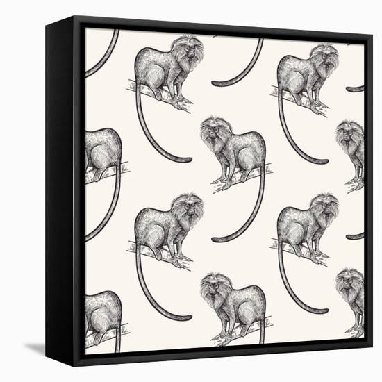 Monkey Around-Kimberly Allen-Framed Stretched Canvas
