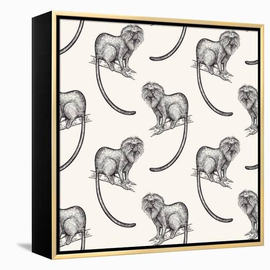 Monkey Around-Kimberly Allen-Framed Stretched Canvas