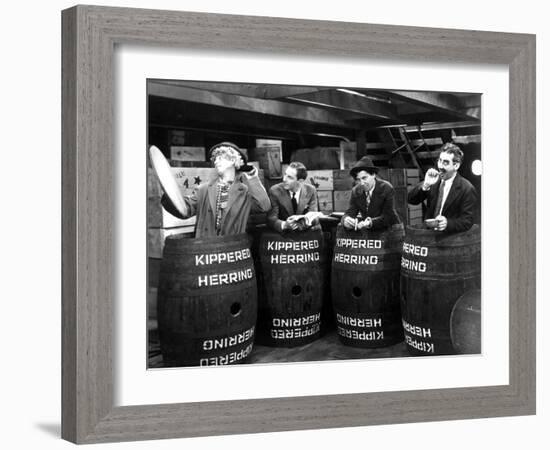 Monkey Business, Harpo Marx, Zeppo Marx, Chico Marx, Groucho Marx, 1931-null-Framed Photo