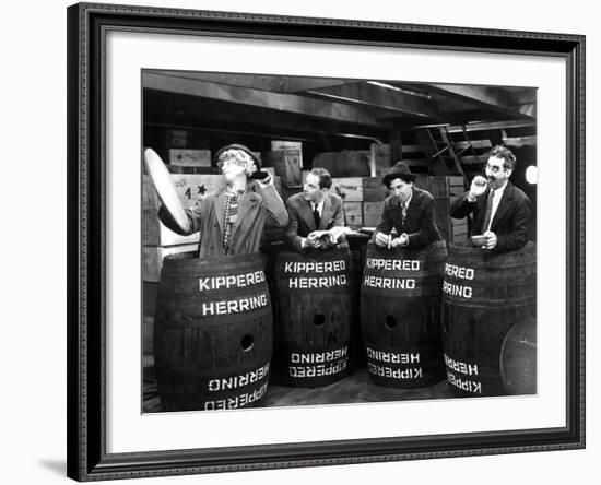 Monkey Business, Harpo Marx, Zeppo Marx, Chico Marx, Groucho Marx, 1931-null-Framed Photo