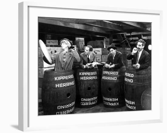 Monkey Business, Harpo Marx, Zeppo Marx, Chico Marx, Groucho Marx, 1931-null-Framed Photo