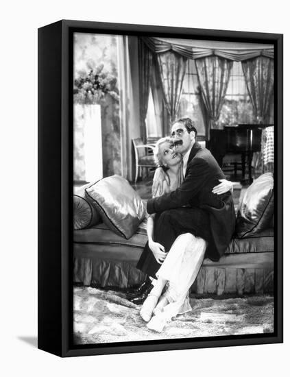 Monkey Business, Thelma Todd, Groucho Marx, 1931-null-Framed Stretched Canvas