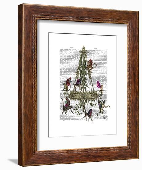 Monkey Chandelier-Fab Funky-Framed Art Print