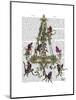 Monkey Chandelier-Fab Funky-Mounted Art Print