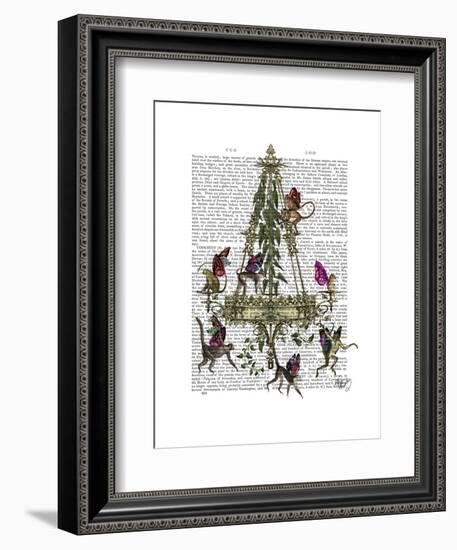 Monkey Chandelier-Fab Funky-Framed Art Print