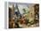 Monkey Encampment-David Teniers the Younger-Framed Premier Image Canvas