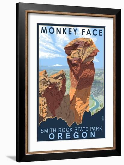 Monkey Face - Smith Rock State Park, Oregon-Lantern Press-Framed Art Print