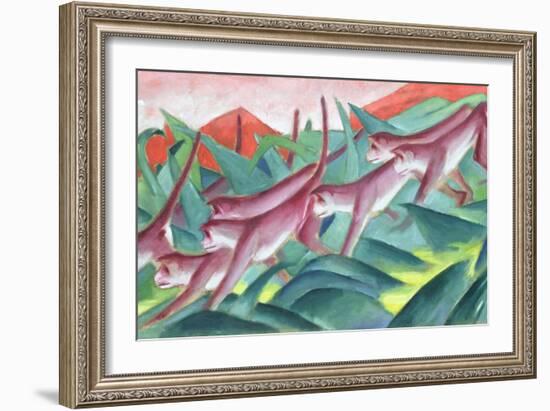 Monkey Frieze, 1911-Franz Marc-Framed Giclee Print