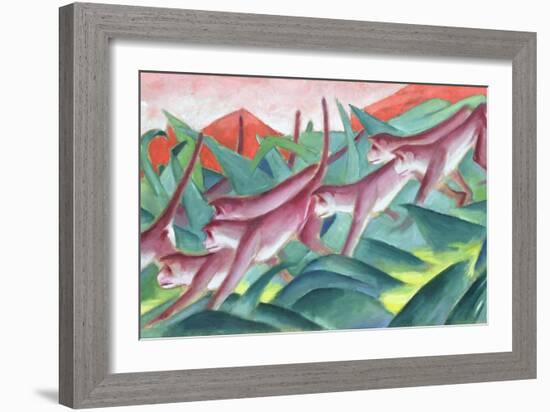 Monkey Frieze, 1911-Franz Marc-Framed Giclee Print