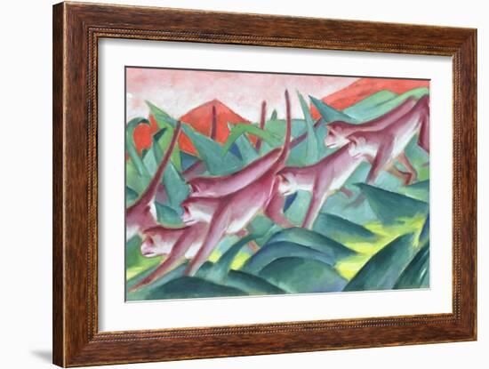 Monkey Frieze, 1911-Franz Marc-Framed Giclee Print