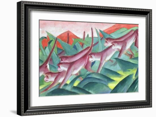 Monkey Frieze, 1911-Franz Marc-Framed Giclee Print