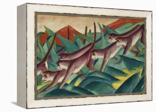 Monkey Frieze, 1911-Franz Marc-Framed Premier Image Canvas