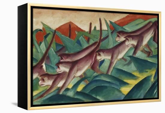 Monkey Frieze, 1911-Franz Marc-Framed Premier Image Canvas