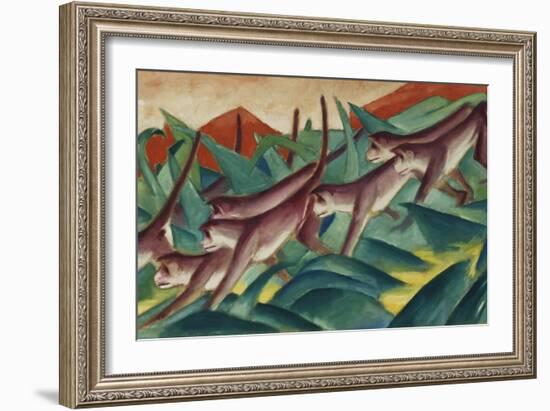 Monkey Frieze, 1911-Franz Marc-Framed Giclee Print