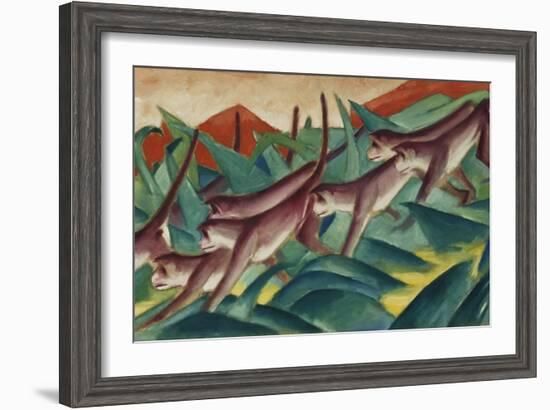 Monkey Frieze, 1911-Franz Marc-Framed Giclee Print