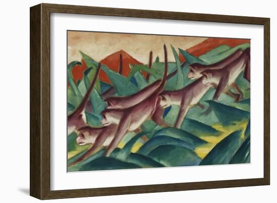 Monkey Frieze, 1911-Franz Marc-Framed Giclee Print