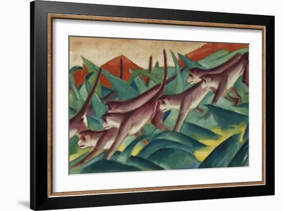 Monkey Frieze, 1911-Franz Marc-Framed Giclee Print