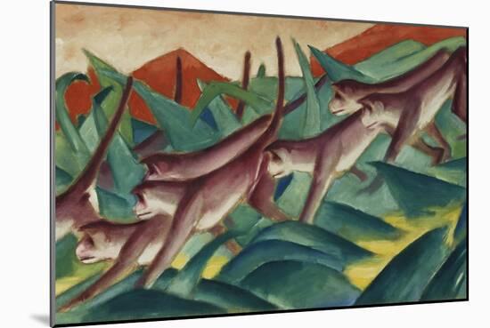 Monkey Frieze, 1911-Franz Marc-Mounted Giclee Print