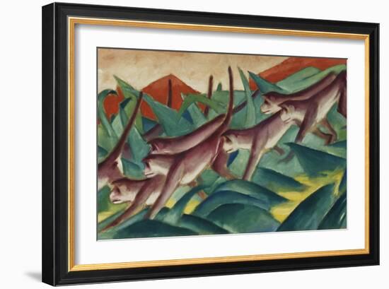 Monkey Frieze, 1911-Franz Marc-Framed Giclee Print