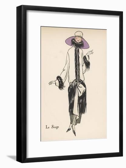 Monkey Fur Coat 1922-null-Framed Art Print