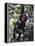 Monkey Hanging from a Tree Branch-Nigel Pavitt-Framed Premier Image Canvas