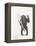 Monkey Holding a Tennis Racket and Ball-null-Framed Stretched Canvas