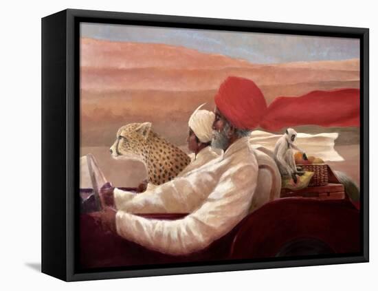 Monkey Picnic-Lincoln Seligman-Framed Premier Image Canvas