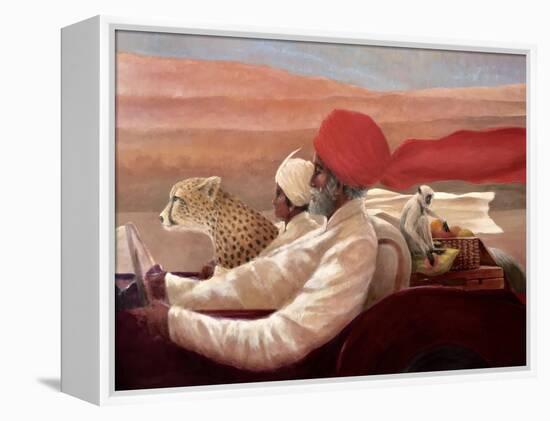 Monkey Picnic-Lincoln Seligman-Framed Premier Image Canvas