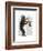 Monkey Playing Saxophone-Fab Funky-Framed Art Print