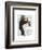 Monkey Playing Saxophone-Fab Funky-Framed Art Print