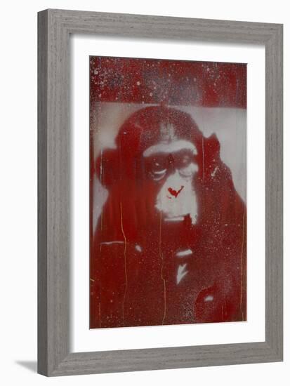 Monkey Punches-Whoartnow-Framed Giclee Print