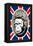 Monkey Queen Union Jack Graffiti-null-Framed Stretched Canvas