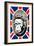 Monkey Queen Union Jack Graffiti-null-Framed Art Print