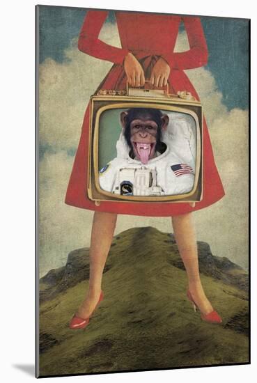 Monkey See Monkey Do-Elo Marc-Mounted Giclee Print