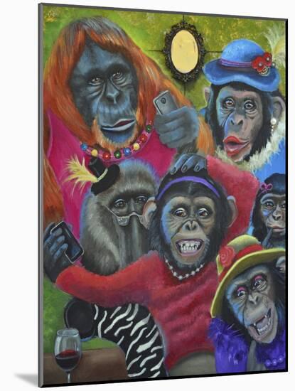 Monkey Selfies-Sue Clyne-Mounted Giclee Print