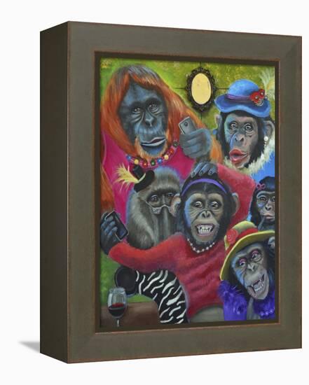 Monkey Selfies-Sue Clyne-Framed Premier Image Canvas