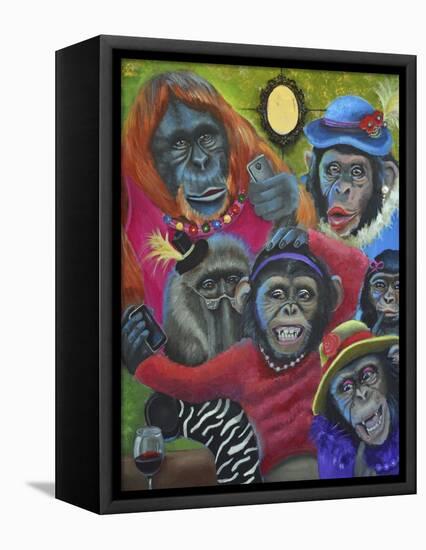 Monkey Selfies-Sue Clyne-Framed Premier Image Canvas