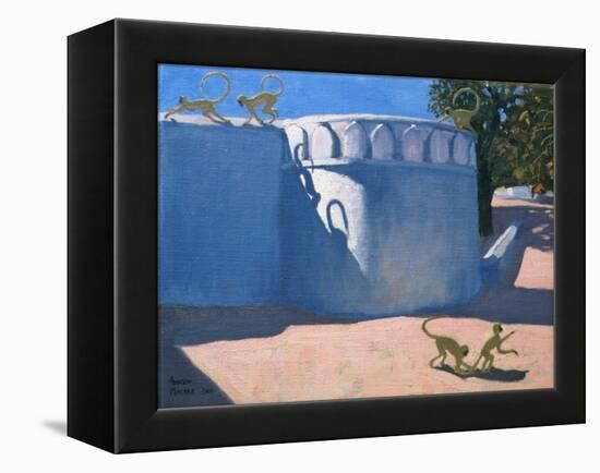 Monkey Temple, India, 2000-Andrew Macara-Framed Premier Image Canvas