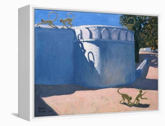 Monkey Temple, India, 2000-Andrew Macara-Framed Premier Image Canvas